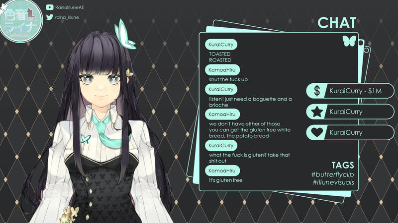 Just Chatting Overlay for https://twitter.com/raina_illune